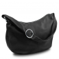 Preview: Leder-Beuteltasche Yvette schwarz Preview: Leder-Beuteltasche Yvette schwarz