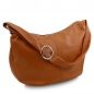 Preview: Leder-Beuteltasche Yvette cognac Preview: Leder-Beuteltasche Yvette cognac