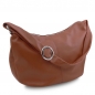 Preview: Leder-Beuteltasche Yvette zimt Preview: Leder-Beuteltasche Yvette zimt