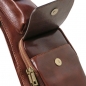 Preview: Leder Brusttasche mit Vortaschen Vorfach Preview: Leder Brusttasche mit Vortaschen Vorfach