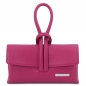 Preview: TL Bag Leder-Clutch fuchsia Preview: TL Bag Leder-Clutch fuchsia