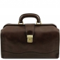 Preview: Leder Doktortasche Raffaello dunkelbraun Preview: Leder Doktortasche Raffaello dunkelbraun