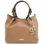 Preview: TL KeyLuck Leder-Handtasche Champagner Preview: TL KeyLuck Leder-Handtasche Champagner