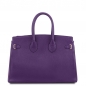 Preview: Tuscany Leather Leder Handtasche Purple Rückseite