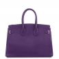 Preview: Tuscany Leather Leder Handtasche Purple Rückseite Preview: Tuscany Leather Leder Handtasche Purple Rückseite