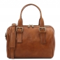 Preview: Leder Handtasche Eveline honig Preview: Leder Handtasche Eveline honig