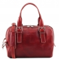 Preview: Leder Handtasche Eveline rot Preview: Leder Handtasche Eveline rot