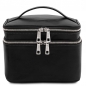 Preview: Leder Kulturtasche Eliot schwarz Preview: Leder Kulturtasche Eliot schwarz