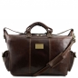 Preview: Leder Reisetasche Porto Dunkelbraun Preview: Leder Reisetasche Porto Dunkelbraun