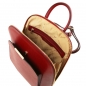 Preview: TL Bag Saffiano-Leder Rucksack rot Interieur
