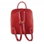 Preview: TL Bag Saffiano-Leder Rucksack rot Rückseite