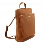 Preview: TL Bag Großer Leder-Rucksack cognac Seite