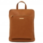 Preview: TL Bag Großer Leder-Rucksack cognac