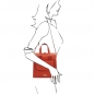 Preview: Damen Rucksack Ledertasche 3-in-1 Brandy Outfit Preview: Damen Rucksack Ledertasche 3-in-1 Brandy Outfit