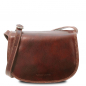 Mobile Preview: Tuscany Leather Schultertasche Isabella braun front