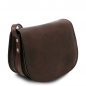Preview: Tuscany Leather Schultertasche Isabella dunkelbraun