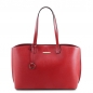 Preview: Tuscany Leather Leder-Shopper XL rot