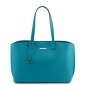 Preview: Tuscany Leather Leder-Shopper XL türkis Preview: Tuscany Leather Leder-Shopper XL türkis