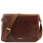 Preview: Messenger Umhängetasche gross braun Preview: Messenger Umhängetasche gross braun
