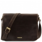 Preview: Messenger Umhängetasche gross dunkelbraun Preview: Messenger Umhängetasche gross dunkelbraun