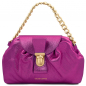 Preview: Clutch "Lara" aus Metallic-Leder fuchsia Preview: Clutch "Lara" aus Metallic-Leder fuchsia