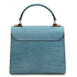 Preview: Mini-Handtasche "Atena" Krokostyle Rückseite Preview: Mini-Handtasche "Atena" Krokostyle Rückseite