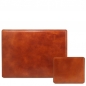Preview: Office-Set aus Leder Honig Preview: Office-Set aus Leder Honig