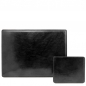 Preview: Office-Set aus Leder Schwarz Preview: Office-Set aus Leder Schwarz