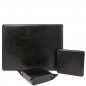 Preview: Office-Set Leder schwarz Preview: Office-Set Leder schwarz