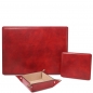 Preview: Office-Set Leder rot Preview: Office-Set Leder rot