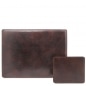 Preview: Office-Set aus Leder Dunkelbraun Preview: Office-Set aus Leder Dunkelbraun