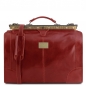 Preview: Leder Reisetasche im Doktortaschen-Design Madrid rot Preview: Leder Reisetasche im Doktortaschen-Design Madrid rot
