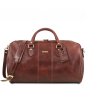Preview: Leder Reisetasche Lisbona gross Braun Preview: Leder Reisetasche Lisbona gross Braun
