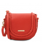 Preview: Tuscany Leather Schultertasche Saddle koralle Preview: Tuscany Leather Schultertasche Saddle koralle