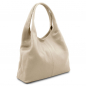 Mobile Preview: Tuscany Leather Schultertasche Hobo Seite