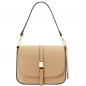 Preview: Tuscany Leather Schultertasche Nausica champagner Preview: Tuscany Leather Schultertasche Nausica champagner