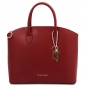 Preview: TL KeyLuck Shopper aus Leder rot Preview: TL KeyLuck Shopper aus Leder rot