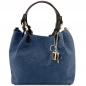 Preview: TL KeyLuck Leder-Handtasche Wildleder Dunkelblau Preview: TL KeyLuck Leder-Handtasche Wildleder Dunkelblau