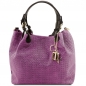 Preview: TL KeyLuck Leder-Handtasche Wildleder Purple Preview: TL KeyLuck Leder-Handtasche Wildleder Purple