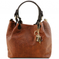 Preview: TL KeyLuck Leder-Handtasche Wildleder Zimt Preview: TL KeyLuck Leder-Handtasche Wildleder Zimt