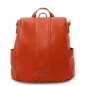Preview: Leder-Rucksack Schultertasche brandy Preview: Leder-Rucksack Schultertasche brandy
