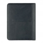 Preview: Tony Perotti Schreibmappe A4 aus Leder schwarz Rückseite