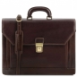 Preview: Tuscany Leather Leder Aktentasche Napoli dunkelbraun Preview: Tuscany Leather Leder Aktentasche Napoli dunkelbraun