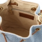 Preview: TL bag Beuteltasche Leder Himmelblau Interieur Preview: TL bag Beuteltasche Leder Himmelblau Interieur