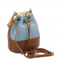 Preview: TL bag Beuteltasche Leder Himmelblau Seite Preview: TL bag Beuteltasche Leder Himmelblau Seite