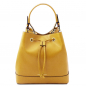 Preview: Tuscany Leather Beuteltasche "Minerva" Spring Gelb Preview: Tuscany Leather Beuteltasche "Minerva" Spring Gelb