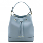 Mobile Preview: Tuscany Leather Beuteltasche "Minerva" Spring Himmelblau