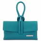 Preview: TL Bag Leder-Clutch türkis Preview: TL Bag Leder-Clutch türkis