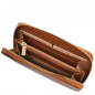 Preview: Damen-Geldbörse Venera cognac interieur Preview: Damen-Geldbörse Venera cognac interieur