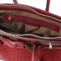 Mobile Preview: Tuscany Leather Handtasche Straußenleder-Optik Interieur-1
